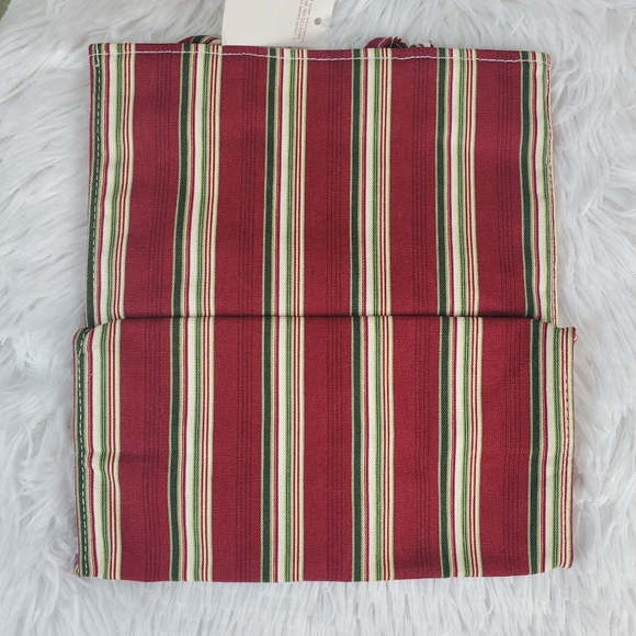Longaberger Striped Canvas Embroidered Tote Bag, NEW - Picture 3 of 5